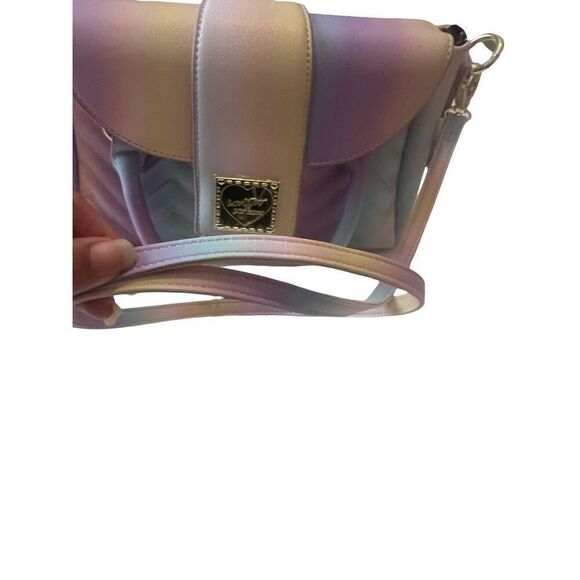 NWT Betsey Johnson pastel multi-colored crossbody bag - Picture 5 of 9